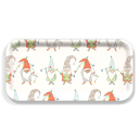 Gnomes birchwood decorative serving tray Small 11x5 inch by Sara Fitz - Trays4Us