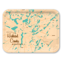 Hubbard County MN birchwood decorative serving tray large 16.5x12.5 inch by Lakebound - Trays4Us