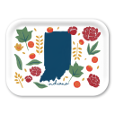 Indiana Fresh birchwood decorative serving tray medium 11x8 inch by Jennifer Smelker - Trays4Us