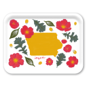 Iowa Fresh birchwood decorative serving tray large 16.5x12.5 inch by Jennifer Smelker - Trays4Us