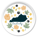 Kentucky Fresh birchwood decorative serving tray round 15.7 inch by Jennifer Smelker - Trays4Us