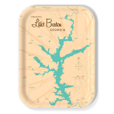 Lake Burton GA birchwood decorative serving tray medium 11x8 inch by Lakebound - Trays4Us