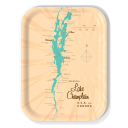 Lake Champlain NY birchwood decorative serving tray medium 11x8 inch by Lakebound - Trays4Us