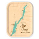Lake George NY birchwood decorative serving tray medium 11x8 inch by Lakebound - Trays4Us