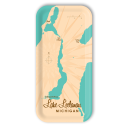 Lake Leelanau MI birchwood decorative serving tray Small 11x5 inch by Lakebound - Trays4Us