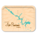 Lake Panorama IA birchwood decorative serving tray large 16.5x12.5 inch by Lakebound - Trays4Us
