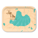 Lake Riley MN birchwood decorative serving tray medium 11x8 inch by Lakebound - Trays4Us