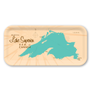 Lake Superior MI birchwood decorative serving tray Small 11x5 inch by Lakebound - Trays4Us