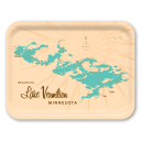 Lake Vermilion MN birchwood decorative serving tray large 16.5x12.5 inch by Lakebound - Trays4Us