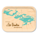 Lake Vermilion MN birchwood decorative serving tray medium 11x8 inch by Lakebound - Trays4Us