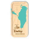 Lake Winnebago WI birchwood decorative serving tray Small 11x5 inch by Lakebound - Trays4Us