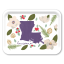 Lousiana Fresh birchwood decorative serving tray large 16.5x12.5 inch by Jennifer Smelker - Trays4Us