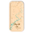 Melton Hill Lake TN birchwood decorative serving tray Small 11x5 inch by Lakebound - Trays4Us