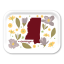 Missisippi Fresh birchwood decorative serving tray medium 11x8 inch by Jennifer Smelker - Trays4Us