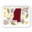 Missisippi Fresh birchwood decorative serving tray large 16.5x12.5 inch by Jennifer Smelker - Trays4Us