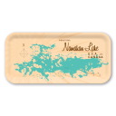 Namakan Lake MN birchwood decorative serving tray Small 11x5 inch by Lakebound - Trays4Us