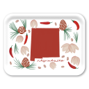 New Mexico Fresh birchwood decorative serving tray large 16.5x12.5 inch by Jennifer Smelker - Trays4Us