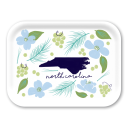 North Carolina Fresh birchwood decorative serving tray medium 11x8 inch by Jennifer Smelker - Trays4Us