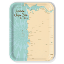 Northern Oregon Coast OR birchwood decorative serving tray large 16.5x12.5 inch by Lakebound - Trays4Us