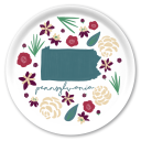 Pennsylvania Fresh birchwood decorative serving tray round 15.7 inch by Jennifer Smelker - Trays4Us