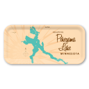 Pokegama Lake MN birchwood decorative serving tray Small 11x5 inch by Lakebound - Trays4Us