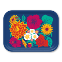 Raices Blue birchwood decorative serving tray medium 11x8 inch by Ale Rodriguez-Gitler - Trays4Us