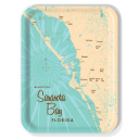 Sarasota Bay FL birchwood decorative serving tray large 16.5x12.5 inch by Lakebound - Trays4Us