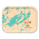 Sea Gull Lake MN birchwood decorative serving tray medium 11x8 inch by Lakebound - Trays4Us