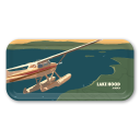 Seaplane Name-drop birchwood decorative serving tray Small 11x5 inch by Alan Claude - Trays4Us