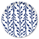 Seaweed Stripe birchwood decorative serving tray round 15.7 inch by Kate Nelligan - Trays4Us