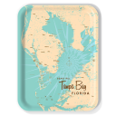 Tampa Bay FL birchwood decorative serving tray large 16.5x12.5 inch by Lakebound - Trays4Us