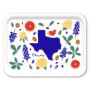 Texas Fresh birchwood decorative serving tray large 16.5x12.5 inch by Jennifer Smelker - Trays4Us