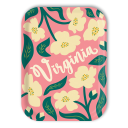 Virginia Dogwoods birchwood decorative serving tray medium 11x8 inch by Ale Rodriguez-Gitler - Trays4Us