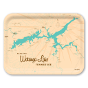 Watauga Lake TN birchwood decorative serving tray large 16.5x12.5 inch by Lakebound - Trays4Us