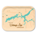 Watauga Lake TN birchwood decorative serving tray medium 11x8 inch by Lakebound - Trays4Us