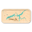 Watauga Lake TN birchwood decorative serving tray Small 11x5 inch by Lakebound - Trays4Us