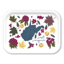 West Virginia Fresh birchwood decorative serving tray medium 11x8 inch by Jennifer Smelker - Trays4Us