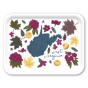 West Virginia Fresh birchwood decorative serving tray large 16.5x12.5 inch by Jennifer Smelker - Trays4Us