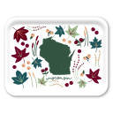 Wisconsin Fresh birchwood decorative serving tray large 16.5x12.5 inch by Jennifer Smelker - Trays4Us
