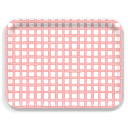 Woven Pink birchwood decorative serving tray large 16.5x12.5 inch by Sara Fitz - Trays4Us