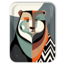 Yogi birchwood decorative serving tray large 16.5x12.5 inch by Erik Abel - Trays4Us