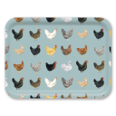 Chickens birchwood decorative serving tray large 16.5x12.5 inch by Brigida Swanson - Trays4Us
