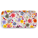 Mandevilla and Daucus birchwood decorative serving tray Small 11x5 inch by Kerry Michaels - Trays4Us