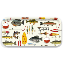 Midwest Fishing birchwood decorative serving tray Small 11x5 inch by Little Rocks Design - Trays4Us