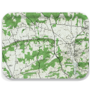 Ruxton MD 1943 birchwood decorative serving tray large 16.5x12.5 inch by Historical Map - Trays4Us