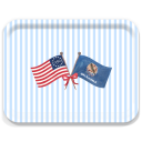 Freedom 250 Flags Oklahoma birchwood decorative serving tray large 16.5x12.5 inch by Muddy Dog - Trays4Us