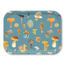 Mushrooms birchwood decorative serving tray medium 11x8 inch by Brigida Swanson - Trays4Us