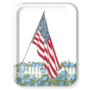 Stars and Stripes birchwood decorative serving tray large 16.5x12.5 inch by Betsy Barry - Trays4Us