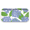 Hydrangea birchwood decorative serving tray Small 11x5 inch by Kate Nelligan - Trays4Us