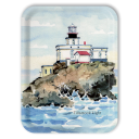 Tillamook Light birchwood decorative serving tray large 16.5x12.5 inch by Donna Elias - Trays4Us